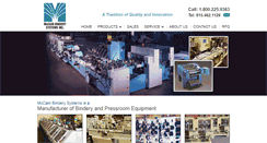 Desktop Screenshot of mccainbindery.com